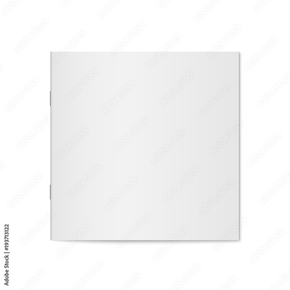 Vector mockup of booklet cover isolated. Vector mockup of booklet cover isolated.