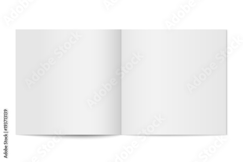 Vector mockup of booklet cover isolated.