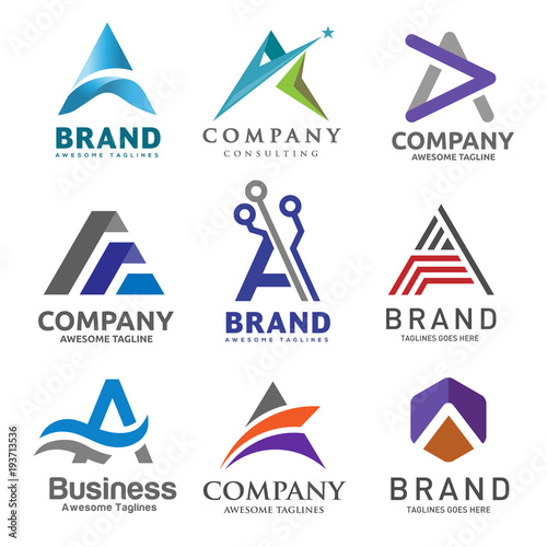A letter logo vector, A letter logo design vector illustration template, A letter logo vector, letter A logo vector, creative Letter A letter logo