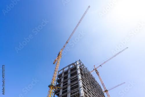 construction with blue sky
