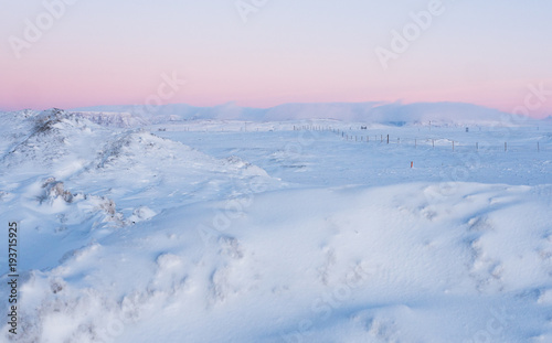 Winter und Schnee in Island