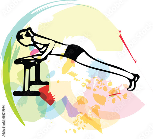 Beautiful sporty fit woman