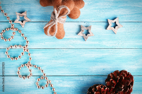Christmas background whith Doggy biscuits
