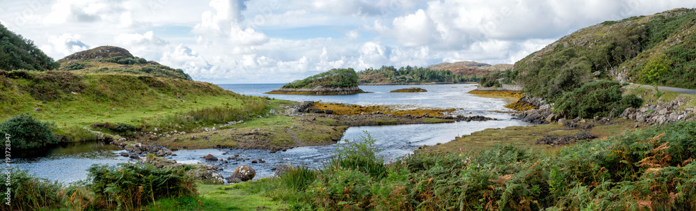 Beautiful waterfront scene in Northwest Scotland.