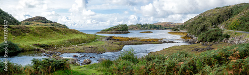 Beautiful waterfront scene in Northwest Scotland.