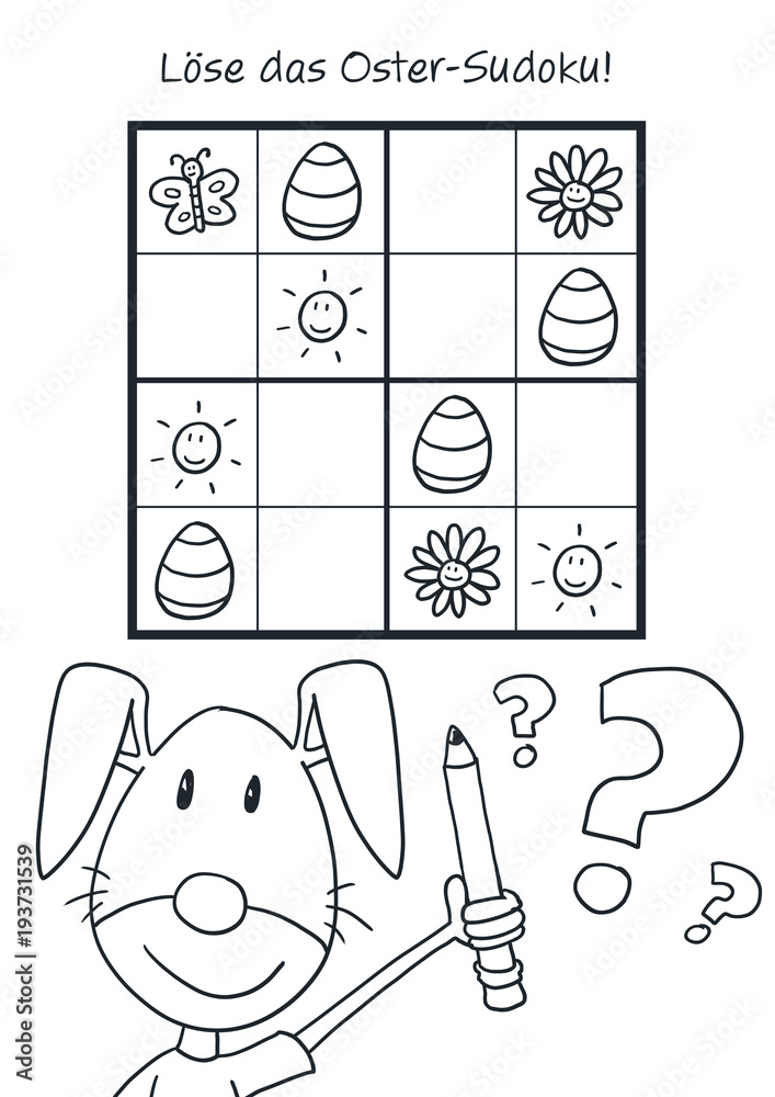 Fototapeta premium Oster Sudoku