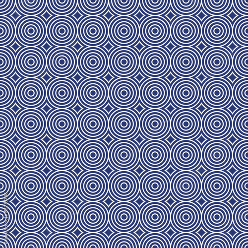 Seamless concentric circle link pattern