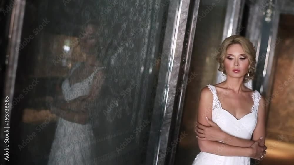 Bride in luxury interior hotel Bride in luxury interior hotel