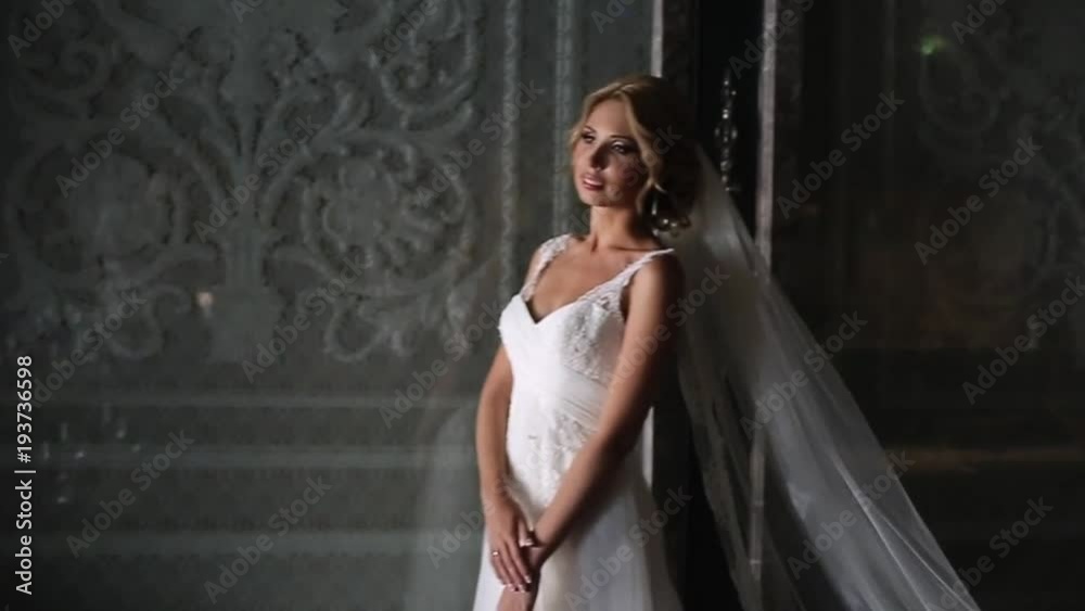 Bride in luxury interior hotel Bride in luxury interior hotel