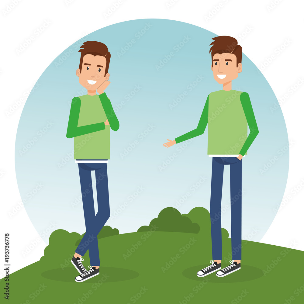 group of people in the park vector illustration design group of people in the park vector illustration design