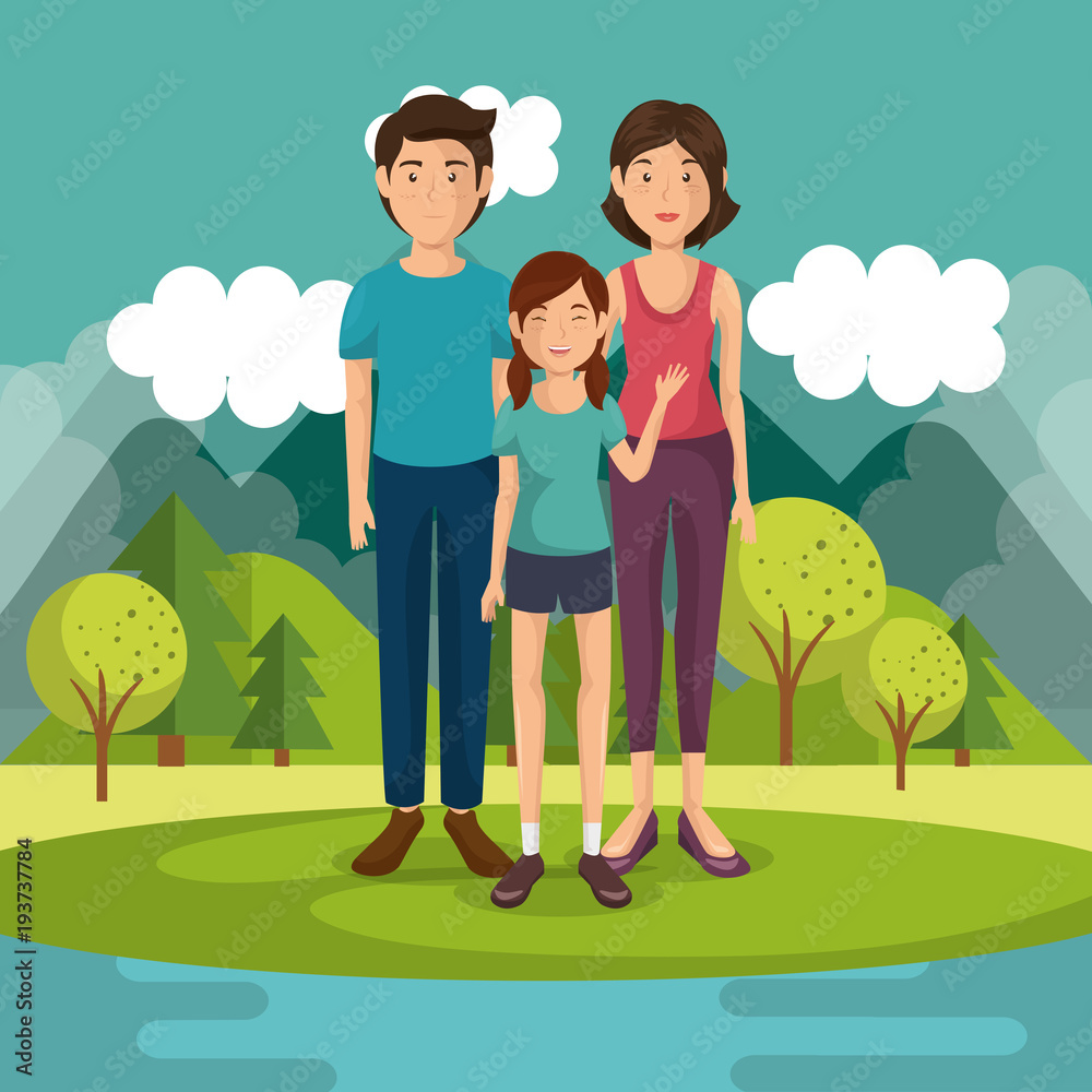 family members outside of the house vector illustration design family members outside of the house vector illustration design