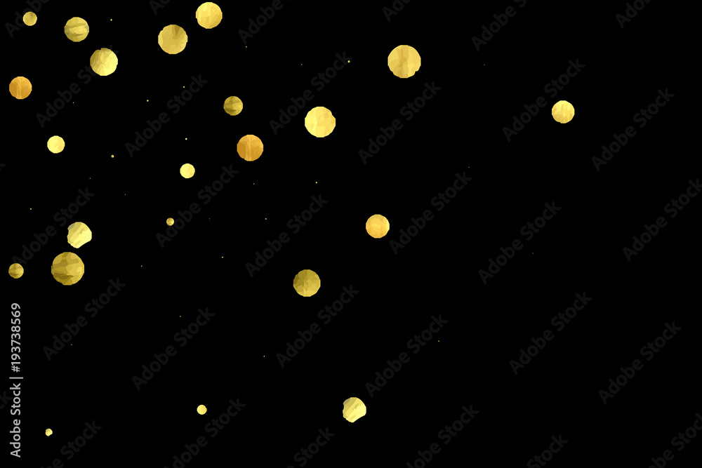 Golden confetti isolated on black background. Golden confetti isolated on black background.