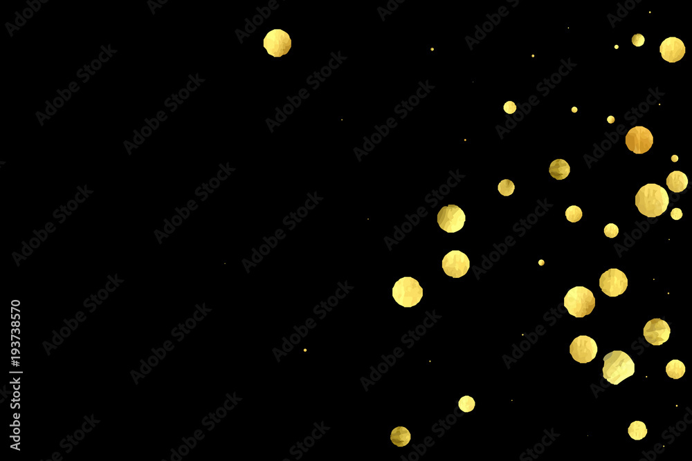 Golden confetti isolated on black background. Golden confetti isolated on black background.