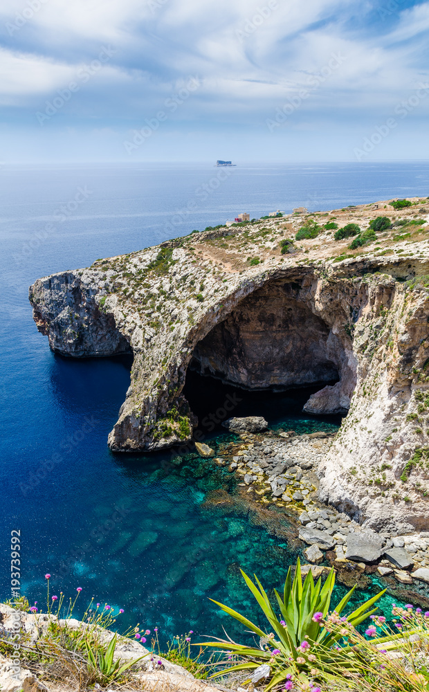 View on Blue Grotto from panorama point