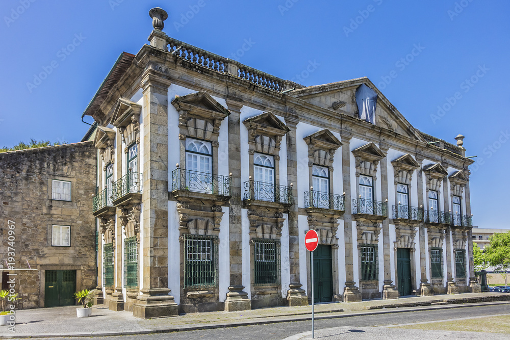 Famous Casa Cunha Reis or Casa Grande at Campo das Hortas - Manor house from the late eighteenth century. Braga, Portugal.