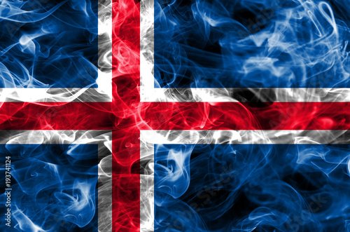 Iceland smoke flag