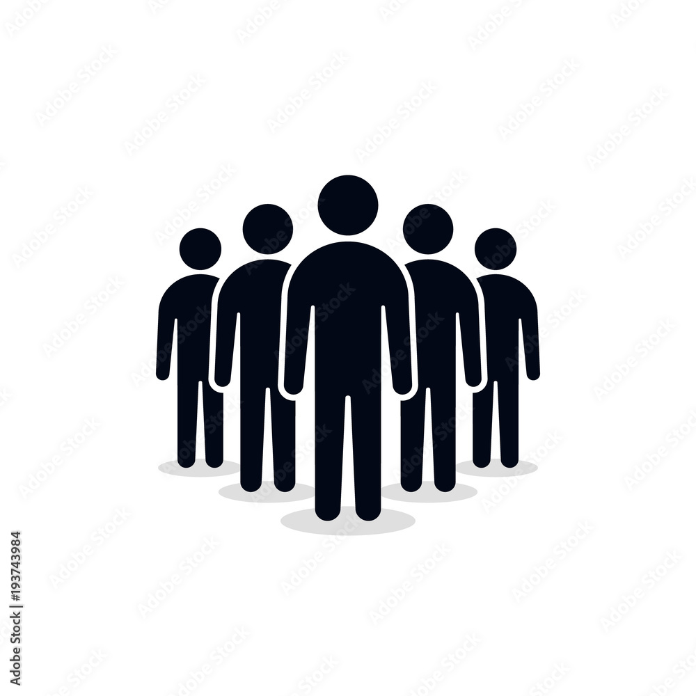 People Crowd Icon in trendy flat style isolated on white background. Crowd signs. Vector illustration People Crowd Icon in trendy flat style isolated on white background. Crowd signs. Vector illustration