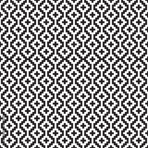 Seamless abstract geometric jacquard quilt square trellis pattern