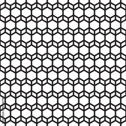 Fototapeta Naklejka Na Ścianę i Meble -  Seamless vintage geometric lattice trellis tracery pattern