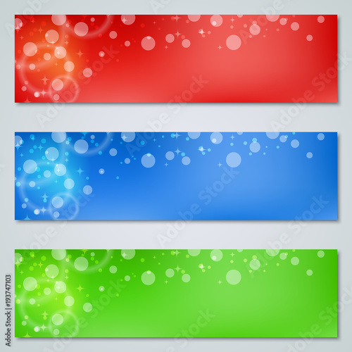 Colorful carnival banners vector templates collection