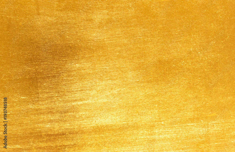 Shiny yellow leaf gold foil texture Stock Photo | Adobe Stock