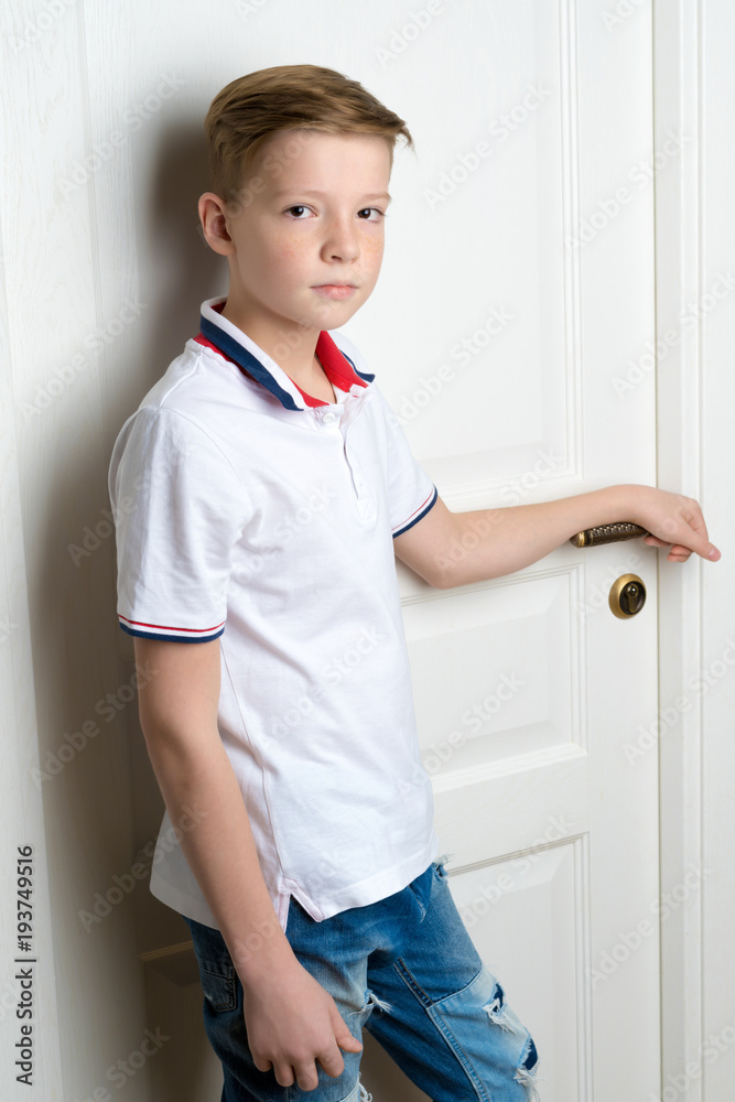 Boy teenager close-up Boy teenager close-up