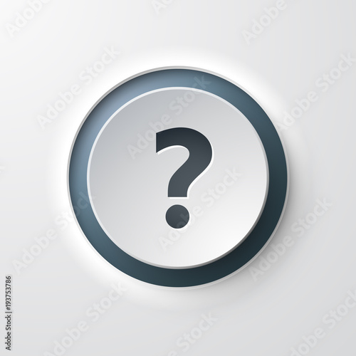 Obraz na płótnie icône bouton question faq w salonie