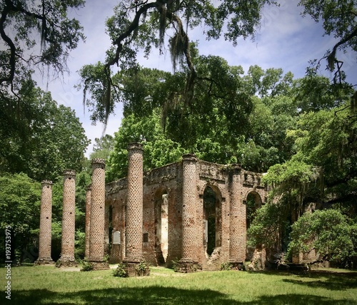 Old Stone Ruins. Beaufort, SC, United States 