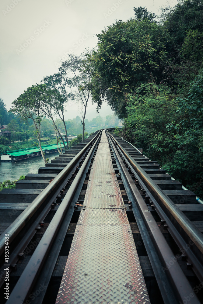 Death Railway at  Kanchanaburi province Thailand.