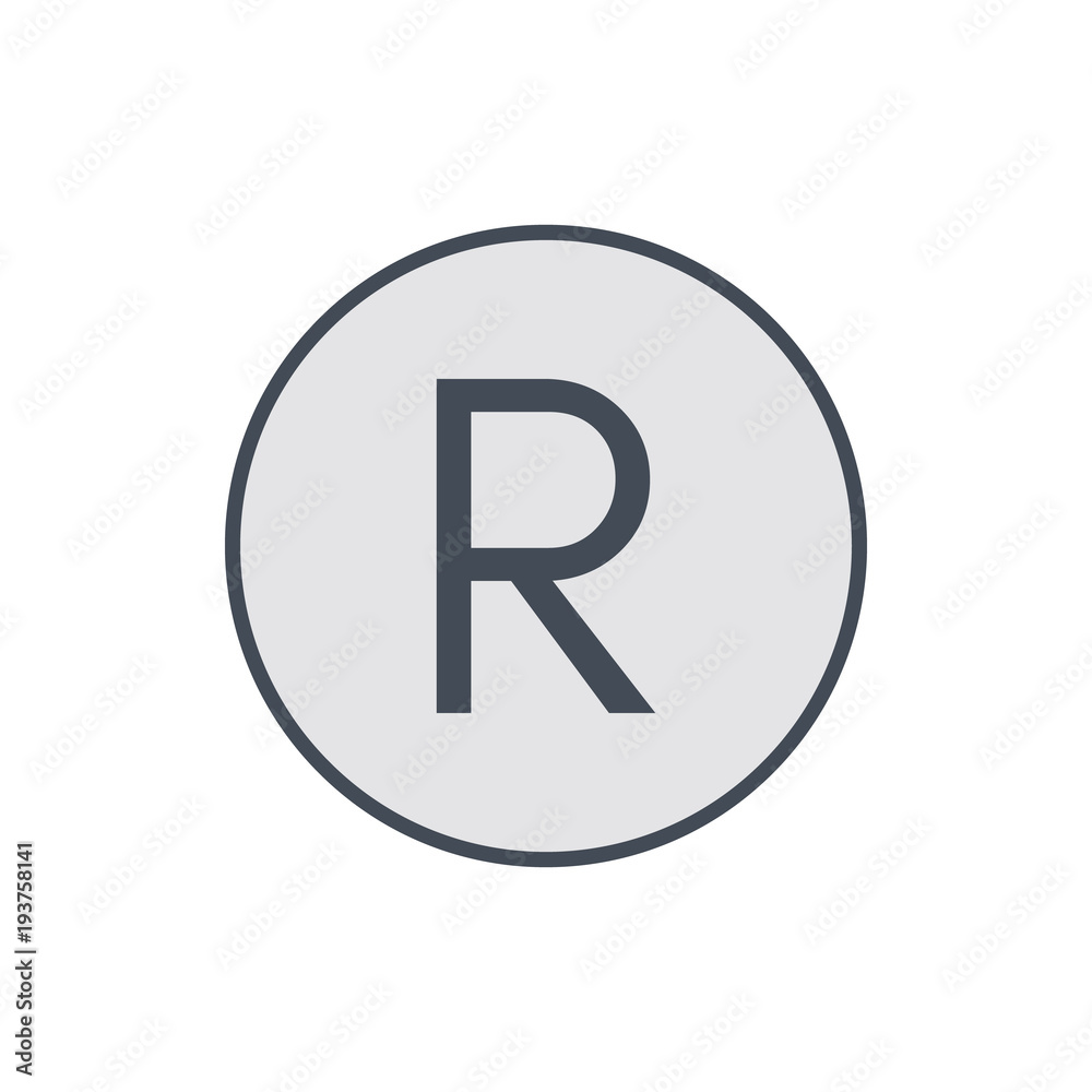 Copy copyright mark registred restriction right icon Copy copyright mark registred restriction right icon