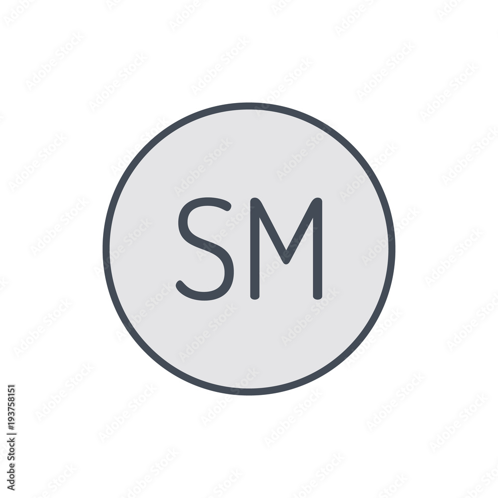 Copy copyright mark restriction right service icon Copy copyright mark restriction right service icon