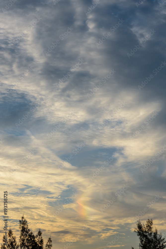 Fototapeta premium Iridescent cloud
