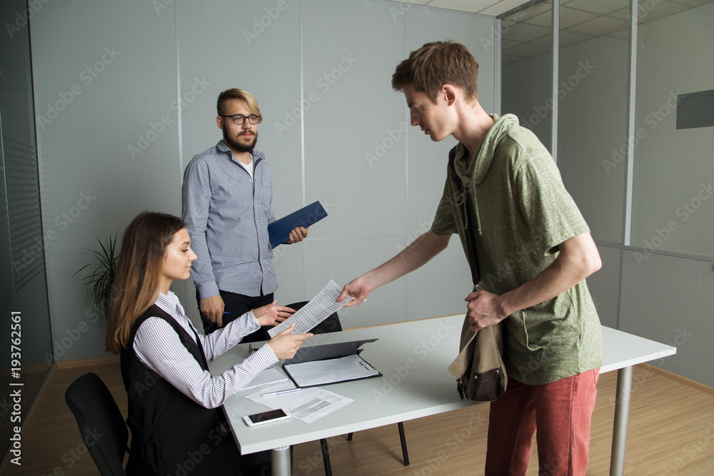 Obraz premium people work in the office