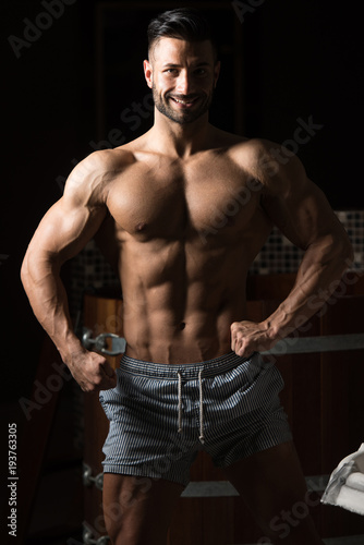 Portrait Of A Fitness Muscular Man