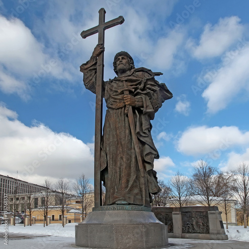 Monument to prince Vladimir the Great in Moscow