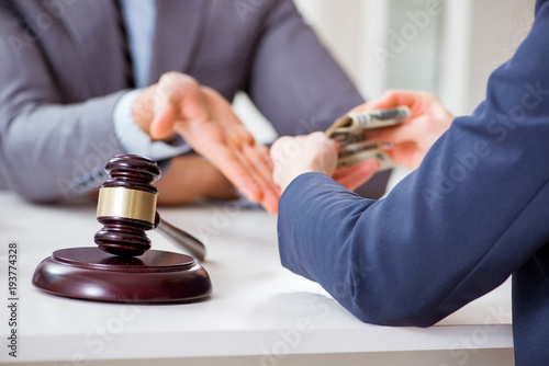 Lawyer being offered bribe for his services