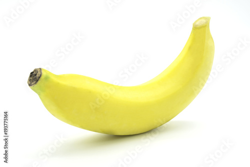 Fresh  yellow Banana. Ripe banana isolated on white background of file with Clipping Path .