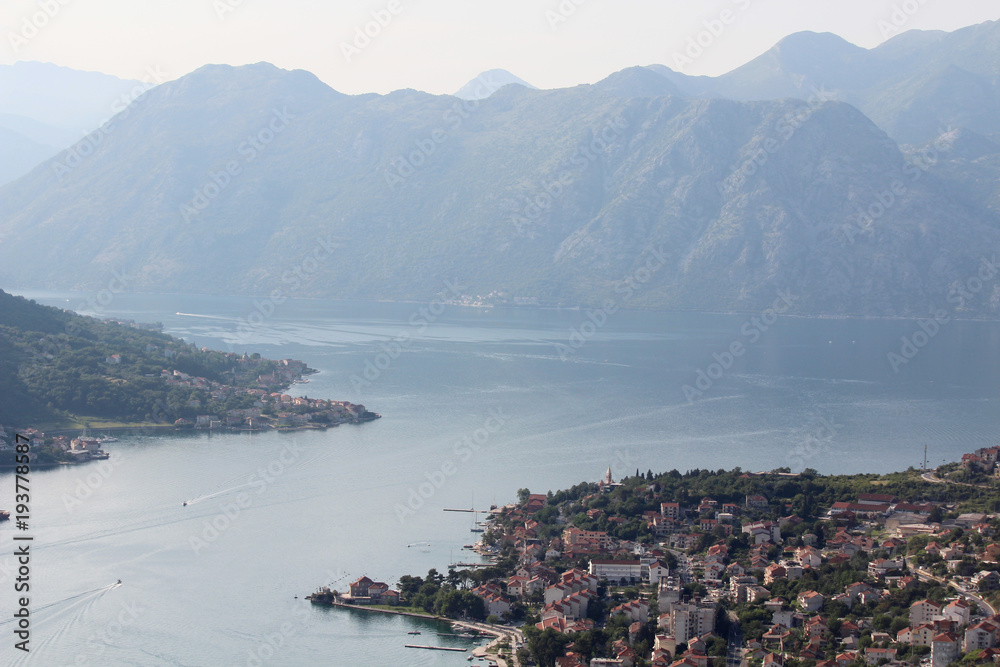 Fototapeta premium A view of Kotor Bay, Montenegro