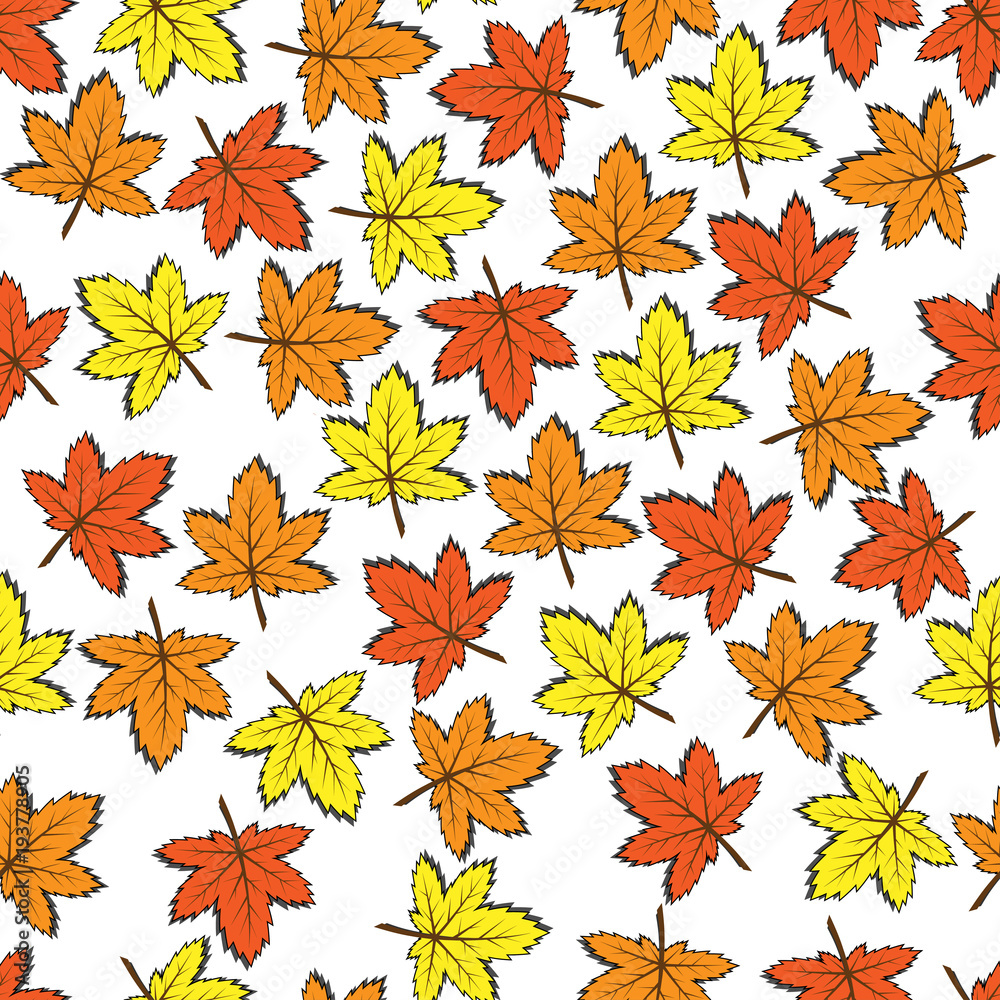 Obraz premium Pattern of maple leaves