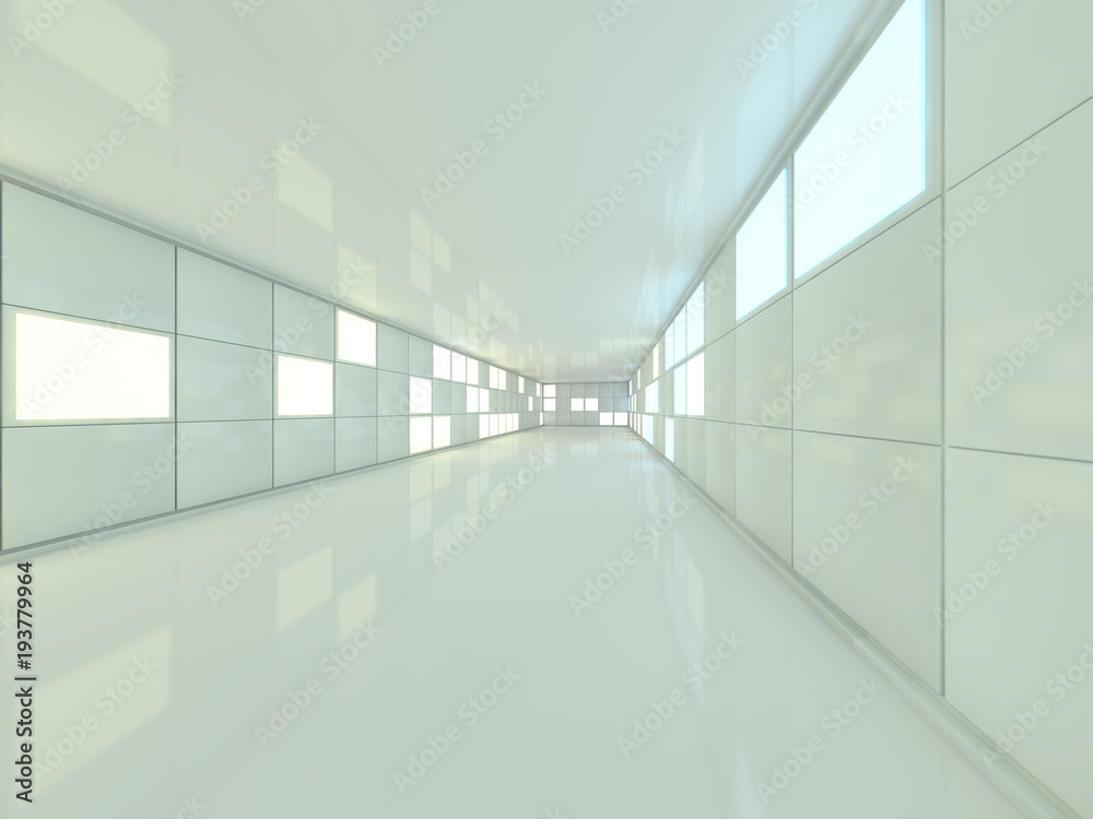 Abstract modern architecture background. 3D rendering