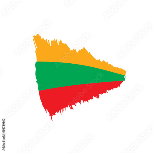 Lithuania flag  vector illustration