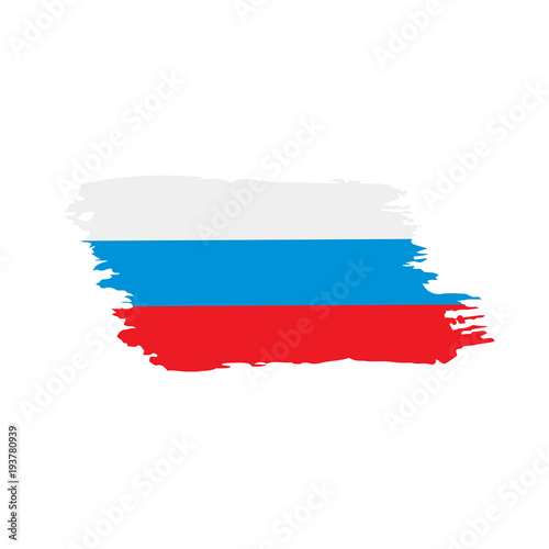 Russia flag, vector illustration