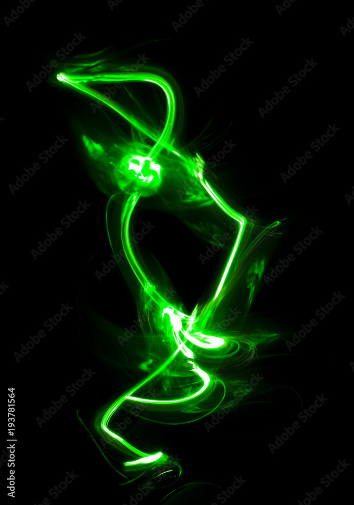 Overlay light, an abstract pattern on a dark background Overlay light, an abstract pattern on a dark background