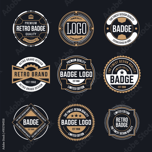 Circle Vintage and Retro Badge Design Collection photo