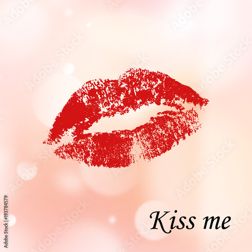 Kiss, sexy lipstick