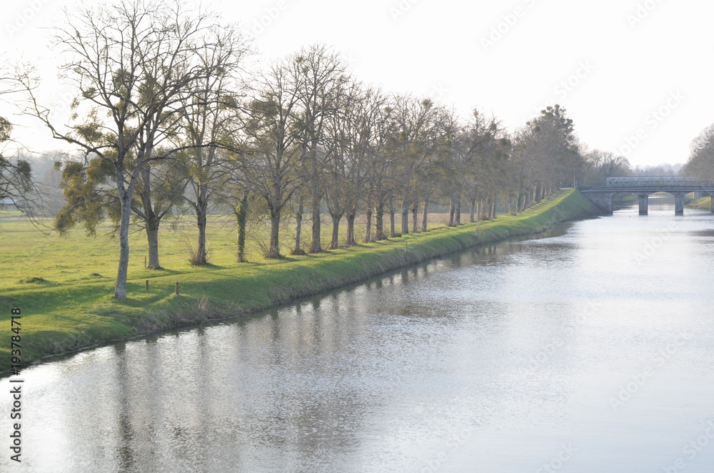 Canal de Nantes à Brest, Blain, France Stock Photo Adobe Stock