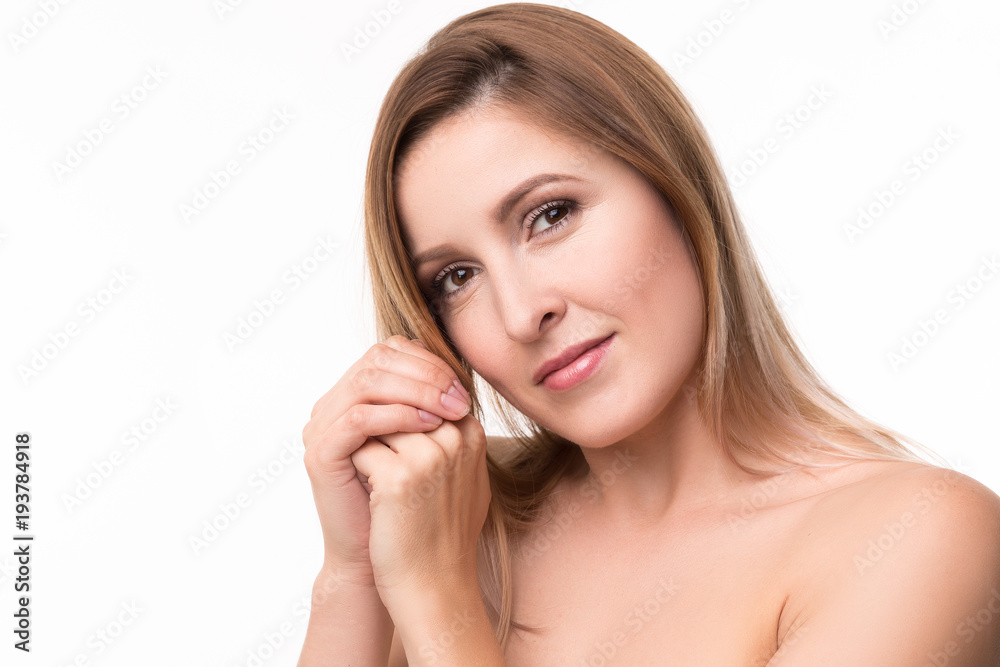Beautiful female with pale skin. Loooking directly. Beautiful female with pale skin. Loooking directly.