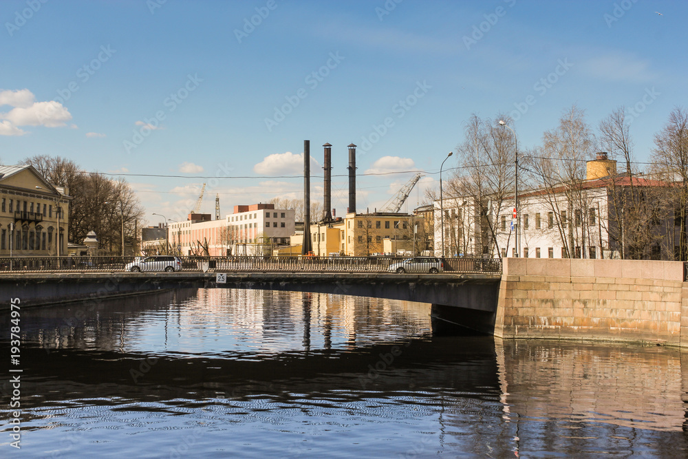 Khrapovitsky bridge over the river.