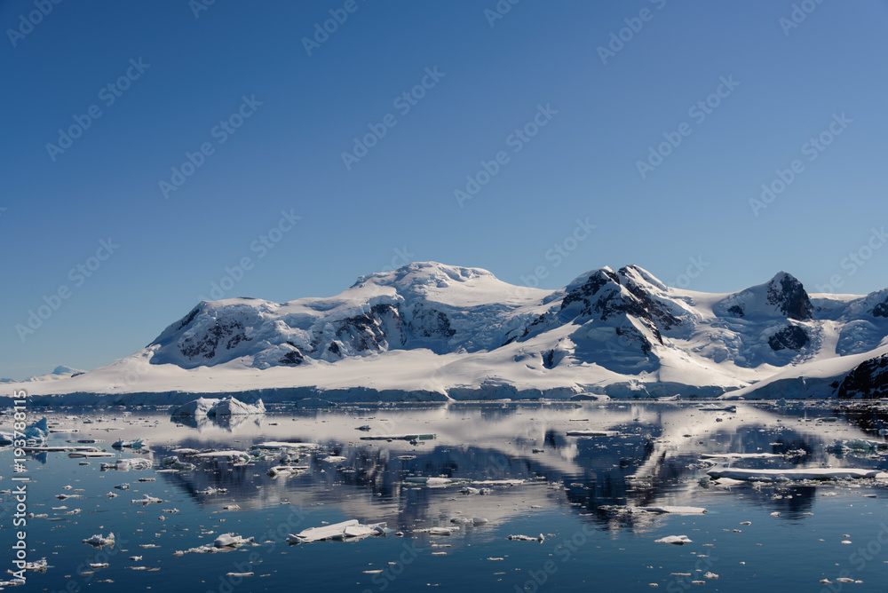 Antarctic seascape with reflection Antarctic seascape with reflection