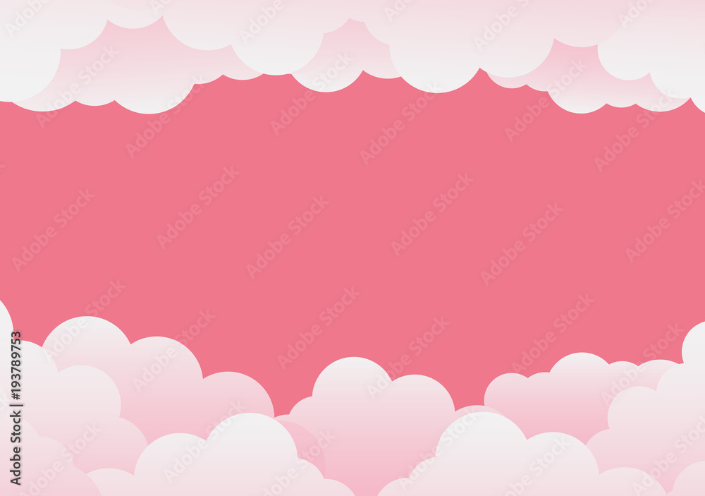 Rainy Day and lightning in clouds on abstract background.paper art.vector illustration